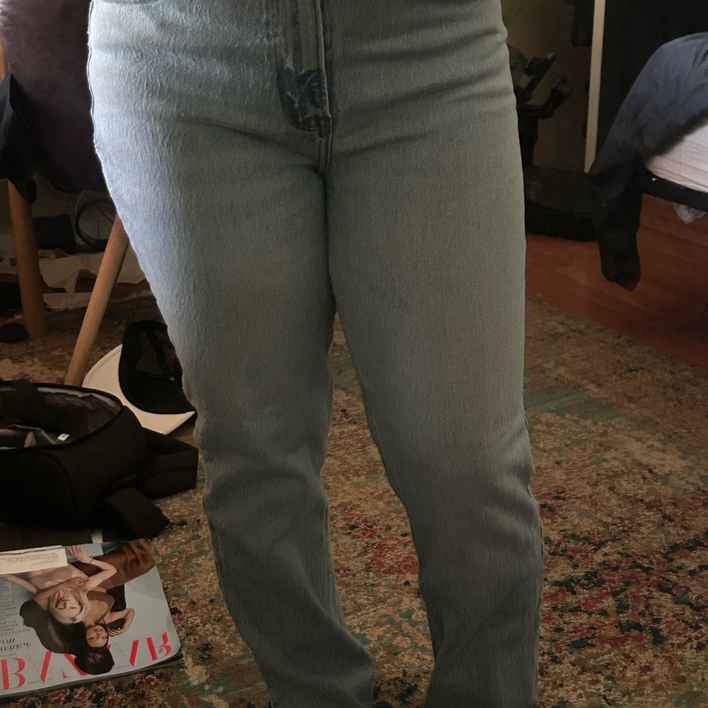 Abercrombie & Fitch Light Blue Straight Leg Jeans